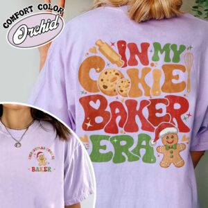 vintage t shirt for christmas cookie bakers and testers with fun design for couples enjoying milk and cookies together toagn