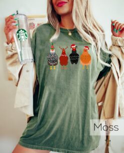 vintage t shirt funny chickens crewneck sweatshirt for farmers christmas theme animal design xxax2