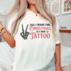 vintage t shirt funny tattoo christmas shirt all i want for christmas is a new tattoo oversized tee for tattoo lovers ykwf9