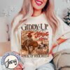 vintage t shirt giddy up jingle horse pick up your feet cowboy christmas tee for country lovers and festive celebrations hwpff