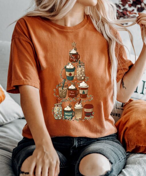 vintage t shirt gingerbread christmas drinks design coffee lover crewneck for holiday cheer and fun xmas celebration vgjlv