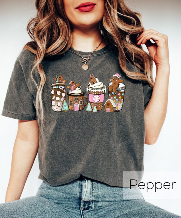 vintage t shirt gingerbread christmas drinks design coffee lover crewneck for holiday cheer and fun xmas celebration z3uza