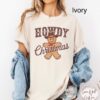 vintage t shirt gingerbread man howdy christmas shirt cowboy design oversized comfort colors holiday tee for festive celebrations 4uhz9