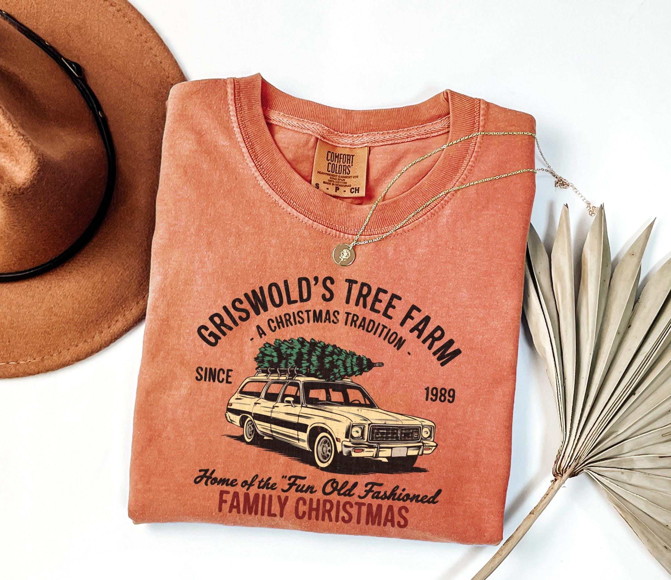vintage t shirt griswolds tree farm design comfort colors t shirt for women featuring a fun christmas theme zqpgj