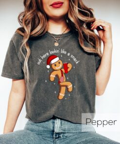 Vintage T Shirt Groovy Out There Looking Like A Snack Funny Christmas Design Retro Style for Trendy Holiday Apparel