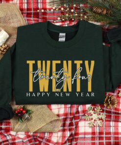 vintage t shirt happy new year 2024 design funny christmas shirt for holiday celebrations and festive gatherings bm81g scaled