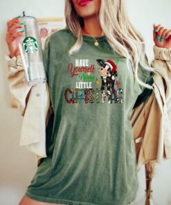 vintage t shirt have yourself merry little christmas design funny cow print western country style for holiday celebrations fknlp scaled