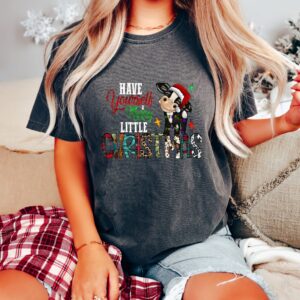 vintage t shirt have yourself merry little christmas design funny cow print western country style for holiday celebrations rg9xa scaled