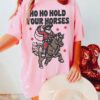 vintage t shirt hold your horses unisex tee retro santa claus design comfort colors western christmas shirt funny holiday apparel j2jvd scaled