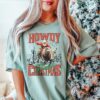 vintage t shirt howdy christmas yall shirt with retro santa design for cowgirl country western style holiday wear 0djme