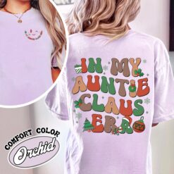 vintage t shirt in my auntie era christmas design comfort colors holiday theme for aunties b8sfn