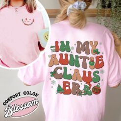 vintage t shirt in my auntie era christmas design comfort colors holiday theme for aunties cdgnv