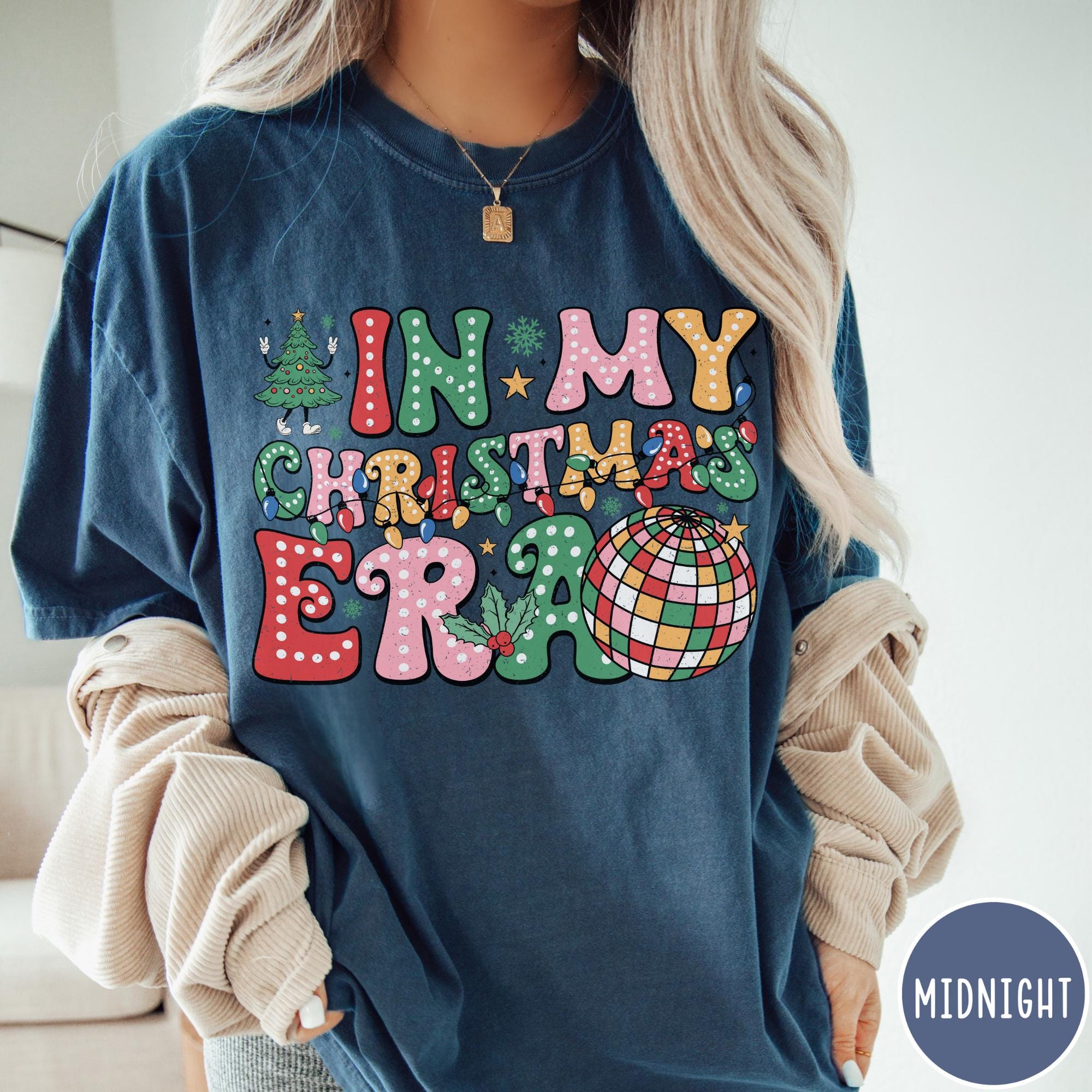 vintage t shirt in my christmas era comfort colors t shirt trendy holiday tee for women with unique design 0vmc2