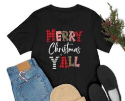vintage t shirt leopard print merry christmas yall tee with holiday buffalo plaid and cheetah design for women xqeln
