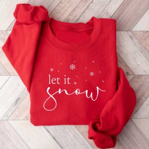 vintage t shirt let it snow design winter sweatshirt for women featuring a fun holiday theme ideal for winter lovers and christmas celebrations 87qpt scaled