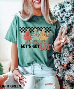 vintage t shirt lets get lit christmas design retro winter trees funny holiday apparel ulrkc scaled