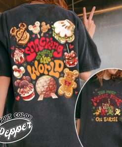 vintage t shirt magical place on earth snacking around the world design family trip theme for christmas celebrations ck4v5