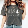 vintage t shirt merry and bright design with cute christmas tree for family gatherings and retro holiday celebrations jemar scaled