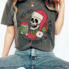 vintage t shirt merry and broke funny christmas shirt for holiday shopping comfort colors tee black friday apparel xmas design waq6e