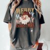 vintage t shirt merry santa cowboy tee comfort colors for western christmas apparel and holiday celebrations opnrv