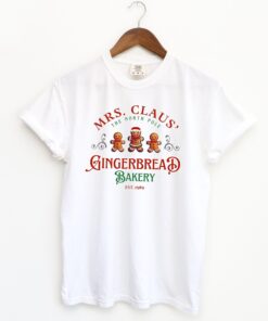 vintage t shirt mrs claus gingerbread bakery tee funny christmas baking crew design for holiday and winter celebrations bjuge scaled