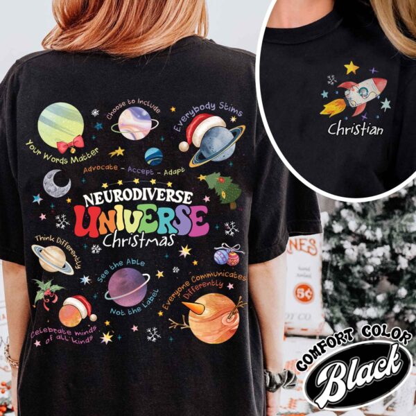 vintage t shirt neurodiverse universe design autism awareness theme for teachers and space enthusiasts