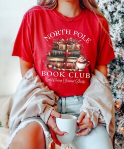 vintage t shirt north pole book club christmas t shirt bookish design for winter reading lovers and holiday enthusiasts d3dzv scaled