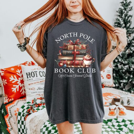 vintage t shirt north pole book club christmas t shirt bookish design for winter reading lovers and holiday enthusiasts yb4tn scaled