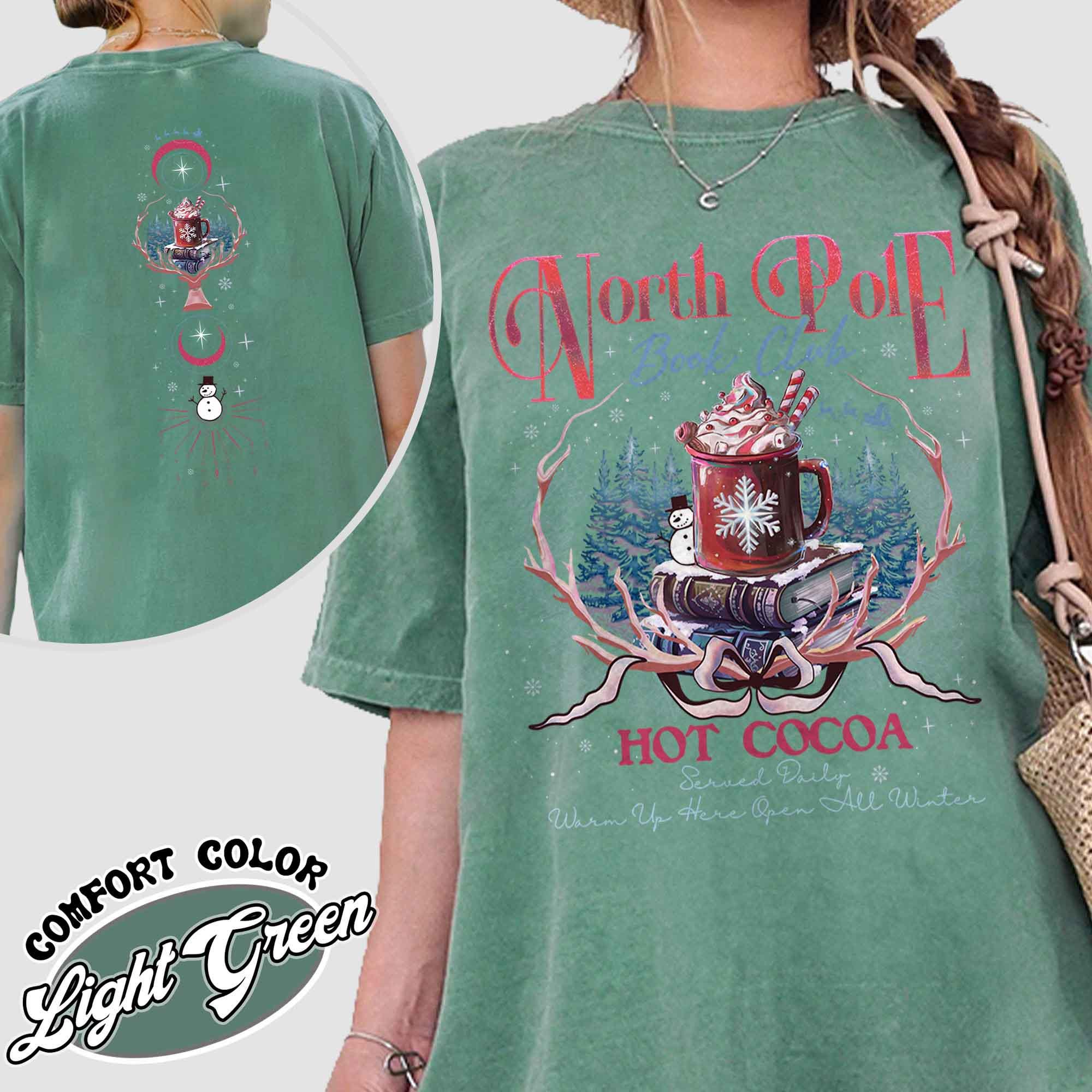 vintage t shirt north pole book club design for christmas book lovers featuring fun graphics for librarians and bookworms 2ay6j