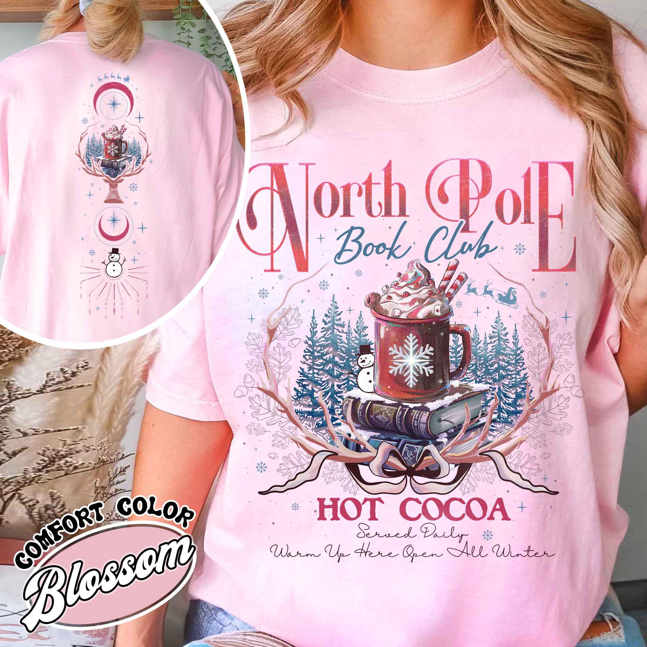 vintage t shirt north pole book club design for christmas book lovers featuring fun graphics for librarians and bookworms e4iuf