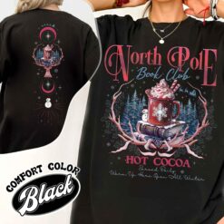 vintage t shirt north pole book club design for christmas book lovers featuring fun graphics for librarians and bookworms l0bir