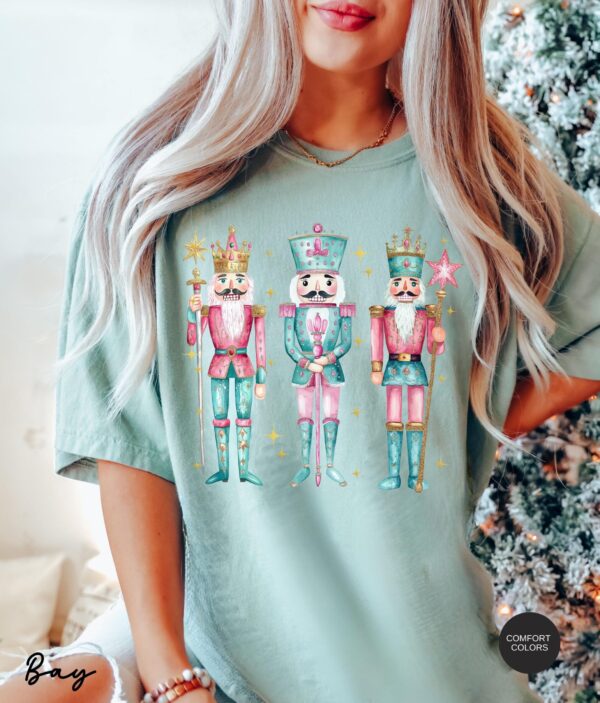 vintage t shirt nutcracker christmas shirt for women in pink funny holiday tee for christmas celebrations and festive occasions 470wk scaled