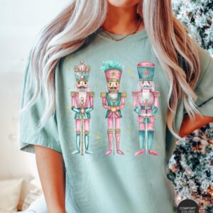 vintage t shirt nutcracker christmas shirt womens holiday apparel funny christmas shirt in pink for festive celebrations ii9k6 scaled