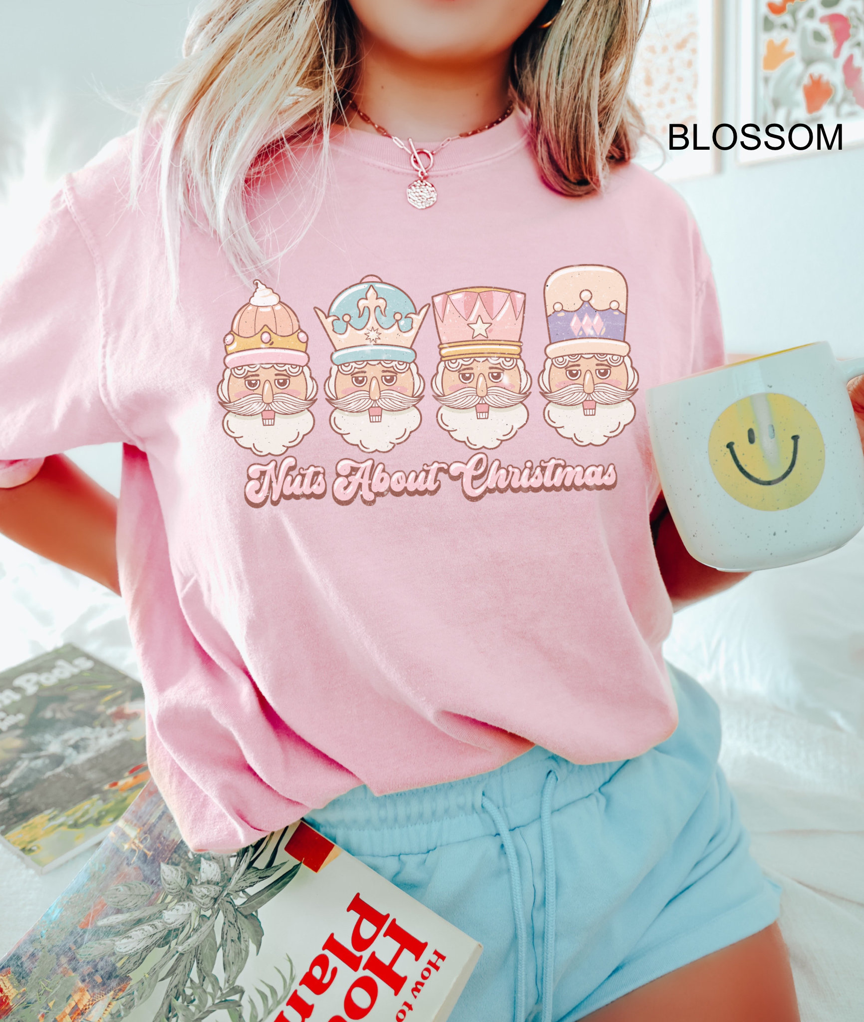 vintage t shirt nuts about christmas santa design retro holiday tee oversized comfort colors t shirt for fun christmas celebrations bnonu