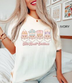 vintage t shirt nuts about christmas santa design retro holiday tee oversized comfort colors t shirt for fun christmas celebrations tur0l