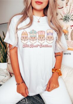 vintage t shirt nuts about christmas santa design retro holiday tee oversized comfort colors t shirt for fun christmas celebrations xarwl