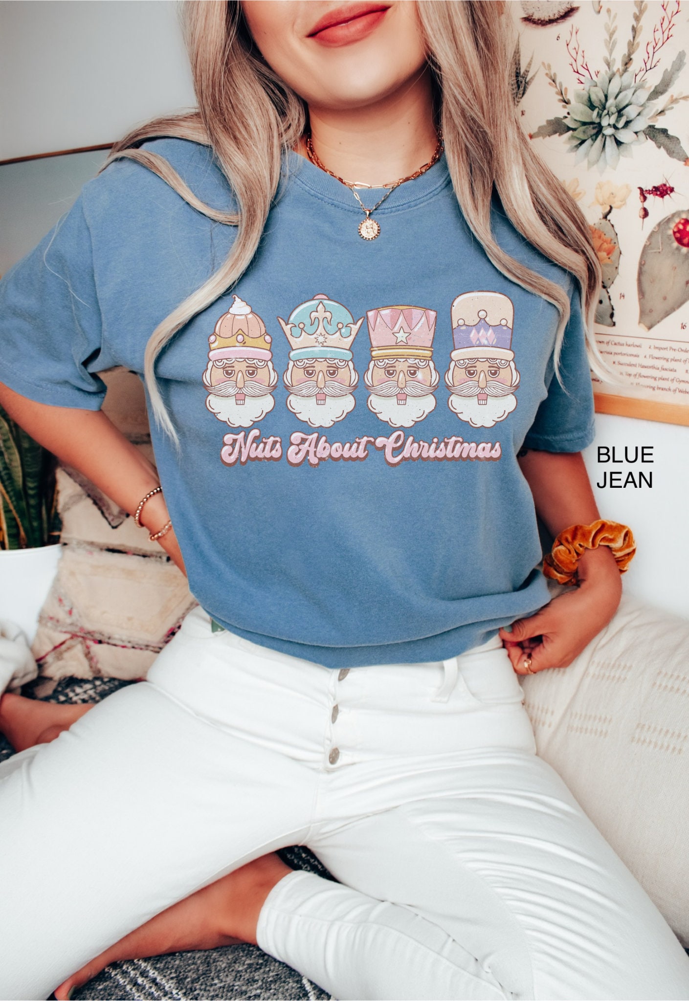 vintage t shirt nuts about christmas santa design retro holiday tee oversized comfort colors t shirt for fun christmas celebrations zq0eo