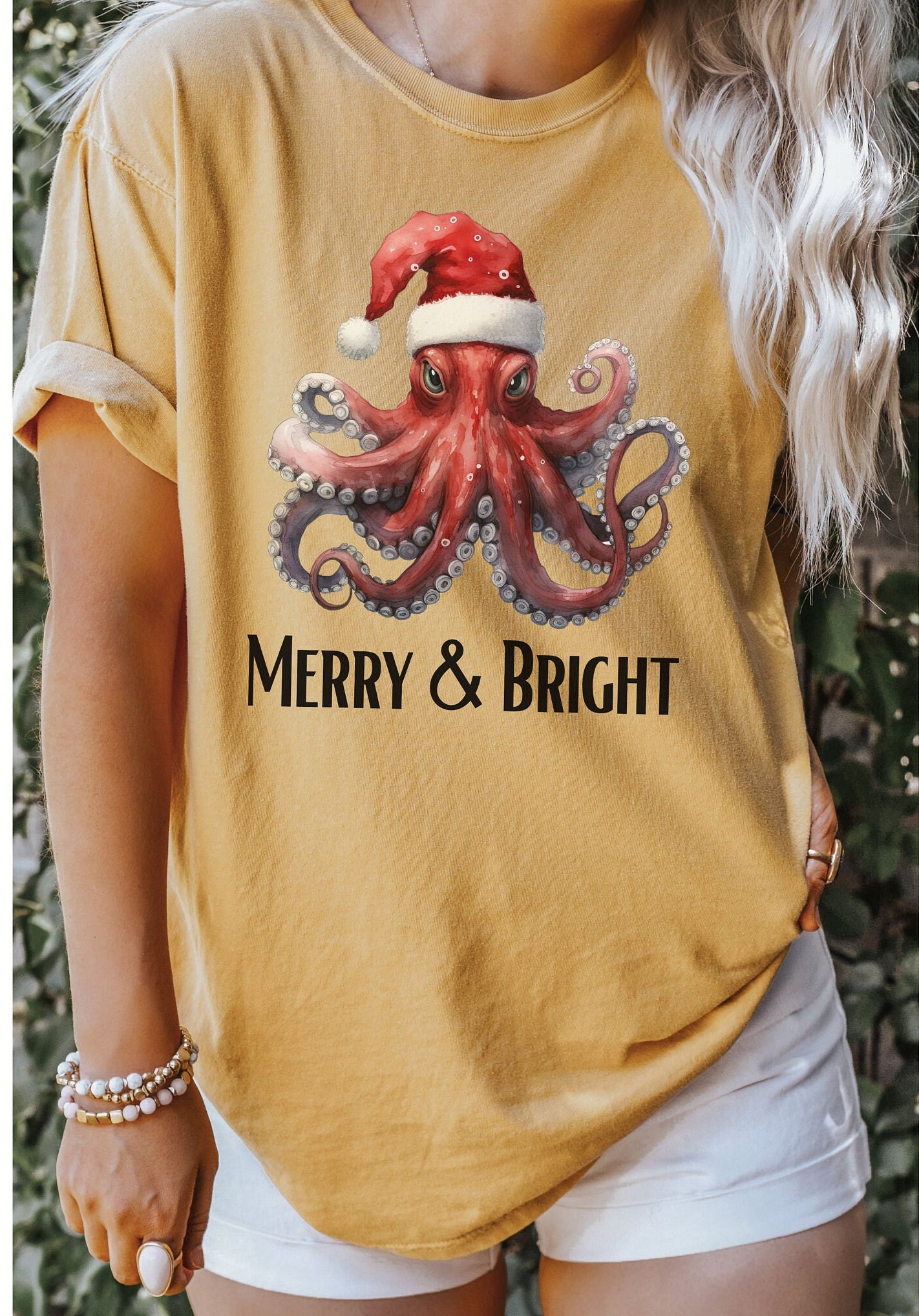 vintage t shirt octopus christmas shirt funny design for octopus lovers retro comfort colors apparel u69rq