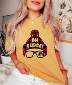 vintage t shirt oh fudge christmas shirt funny christmas t shirt for holiday celebrations comfort colors design ryyni scaled