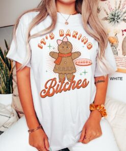 vintage t shirt retro christmas baking shirt for baking season with gingerbread cookie design ideal for christmas baking crew ffhrw