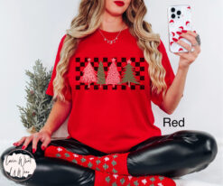 vintage t shirt retro christmas tree design oversized boho pink tee for winter holidays and festive gatherings n4xpb