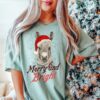 vintage t shirt retro donkey christmas shirt merry and bright design for donkey lovers country style apparel iehgt