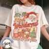 vintage t shirt retro santa claus design with hot cocoa and gingerbread for christmas celebrations h89df