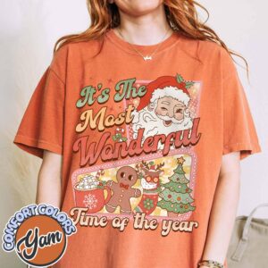 vintage t shirt retro santa claus design with hot cocoa and gingerbread for christmas celebrations ttqfn