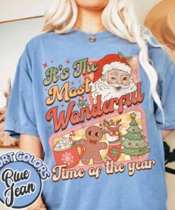 vintage t shirt retro santa claus design with hot cocoa and gingerbread for christmas celebrations veckb