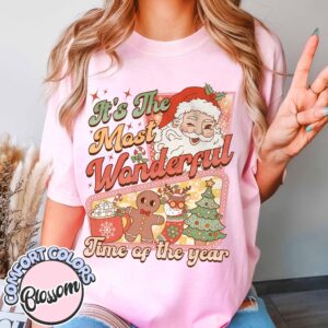 vintage t shirt retro santa claus design with hot cocoa and gingerbread for christmas celebrations zgcfx