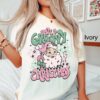 vintage t shirt retro santa design have a groovy christmas comfort colors tee womens holiday pink xmas top uu8t5