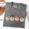 vintage t shirt retro snowman design comfort colors christmas shirt oversized winter top funny holiday tee for seasonal wear 0dixa