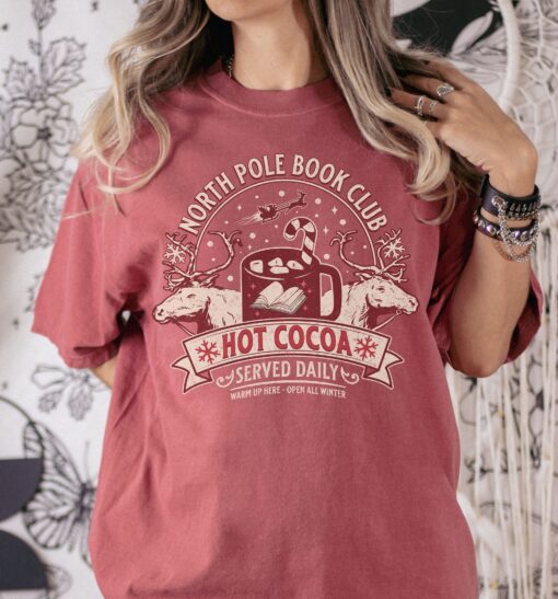 vintage t shirt santa bookish christmas tee for readers featuring spicy smut books design ideal for librarians and teachers