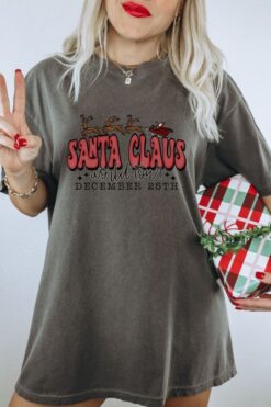 vintage t shirt santa tour comfort colors tee retro christmas design for holiday apparel and festive celebrations umr37